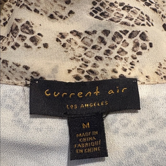 Anthropologie Current Air Olivia Snake Print Midi Dress MEDIUM - Picture 9 of 10